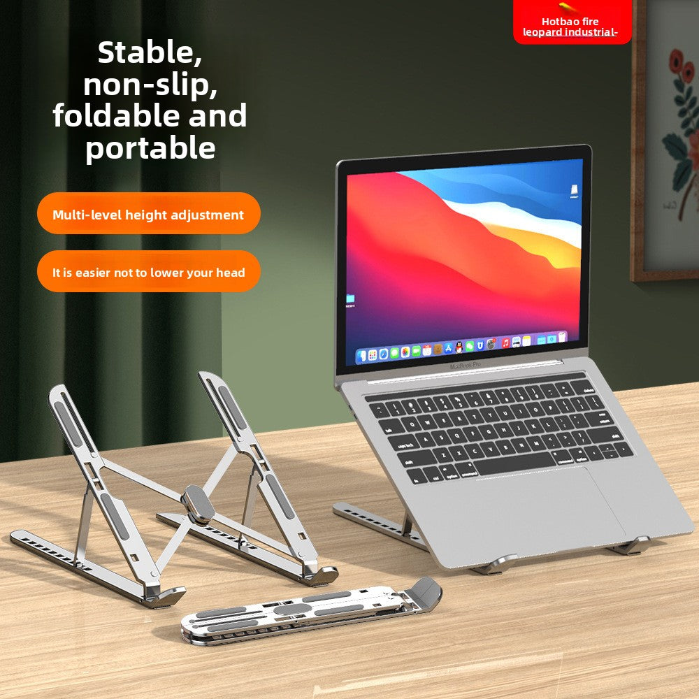 Ten-speed adjustable aluminum alloy laptop stand