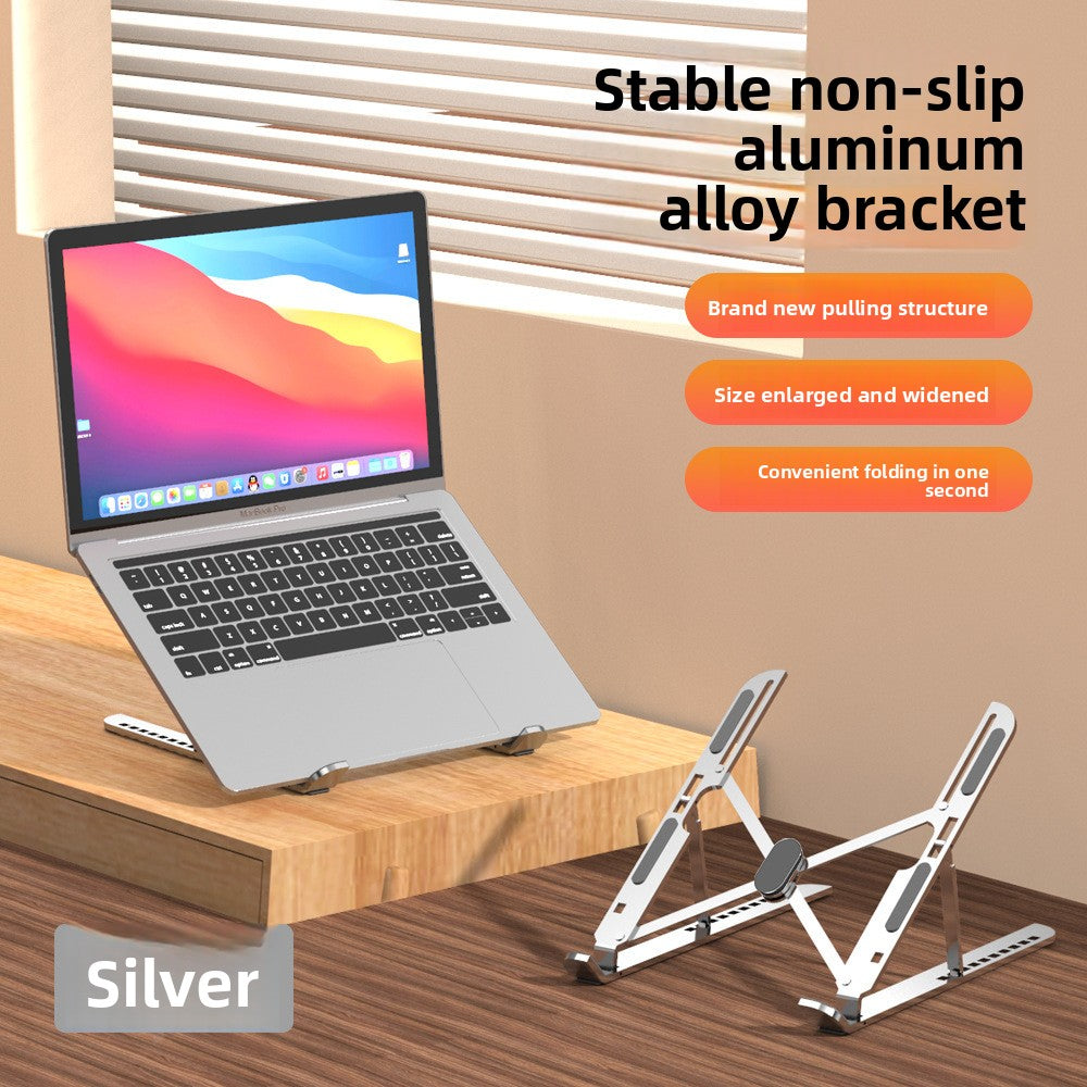 Ten-speed adjustable aluminum alloy laptop stand