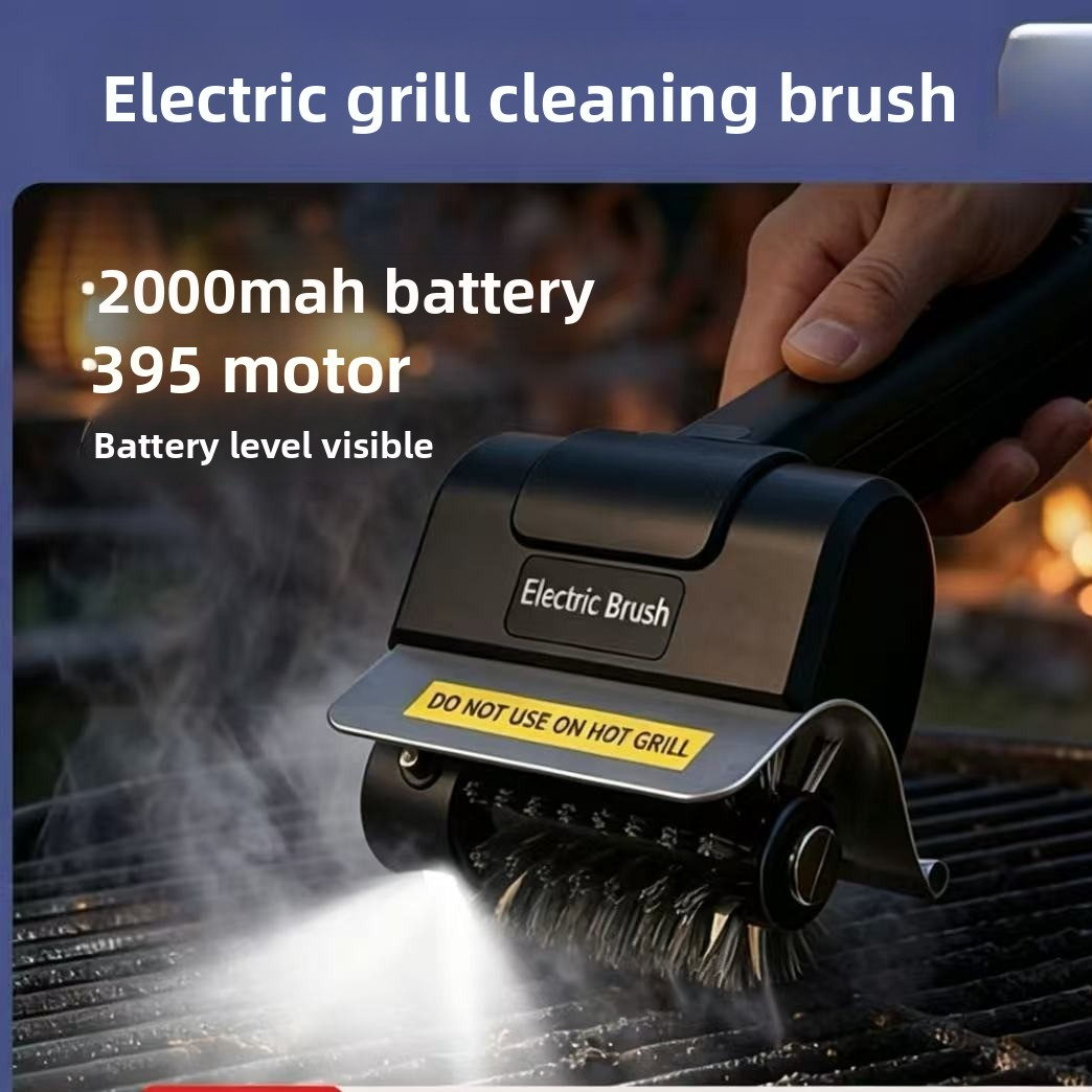 Multifunctional Electric Barbecue Grill Cleaning Brush(flashlight included)
