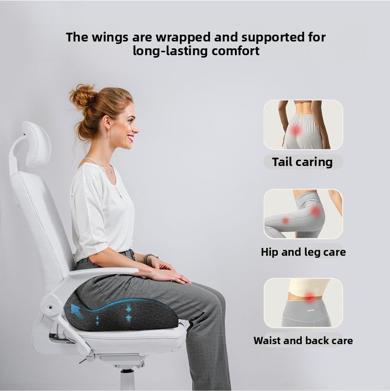 Ergonomic Memory Foam Seat Cushion (Doctor Recommended for back and lumbar support)
