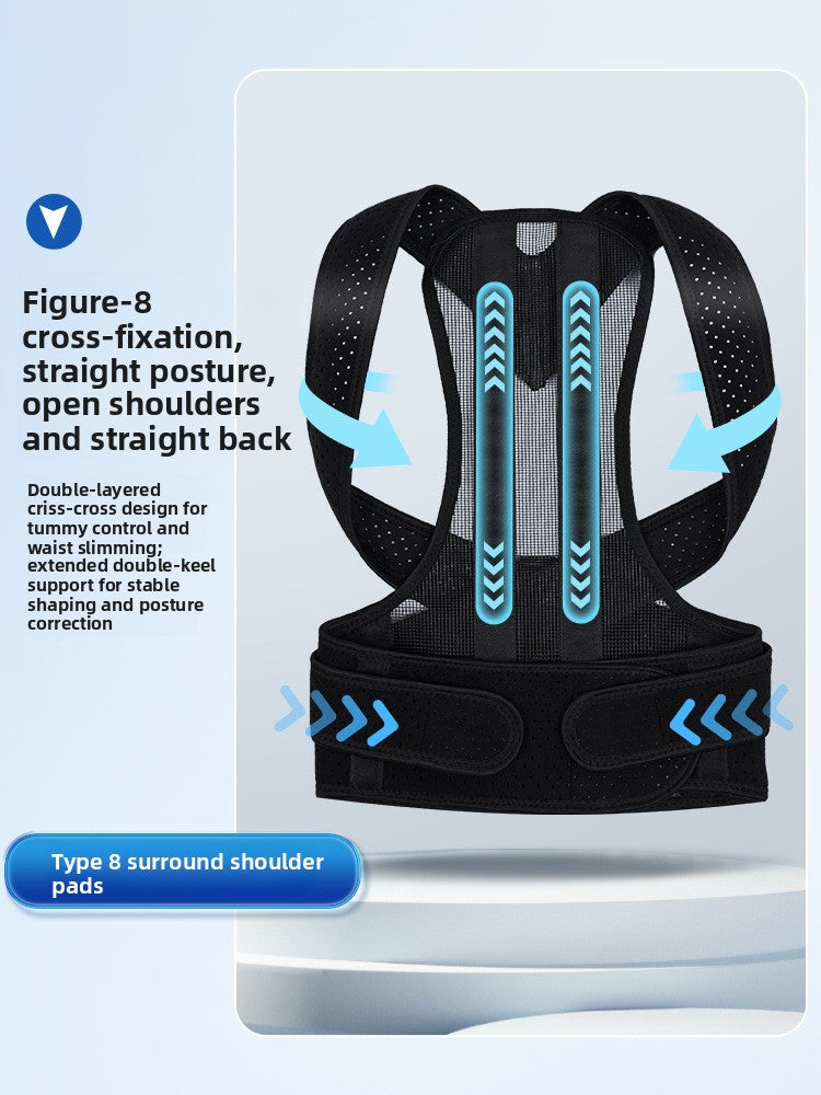 Adjustable Posture Correction Back Brace — Spinal Support