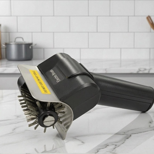 Multifunctional Electric Barbecue Grill Cleaning Brush(flashlight included)