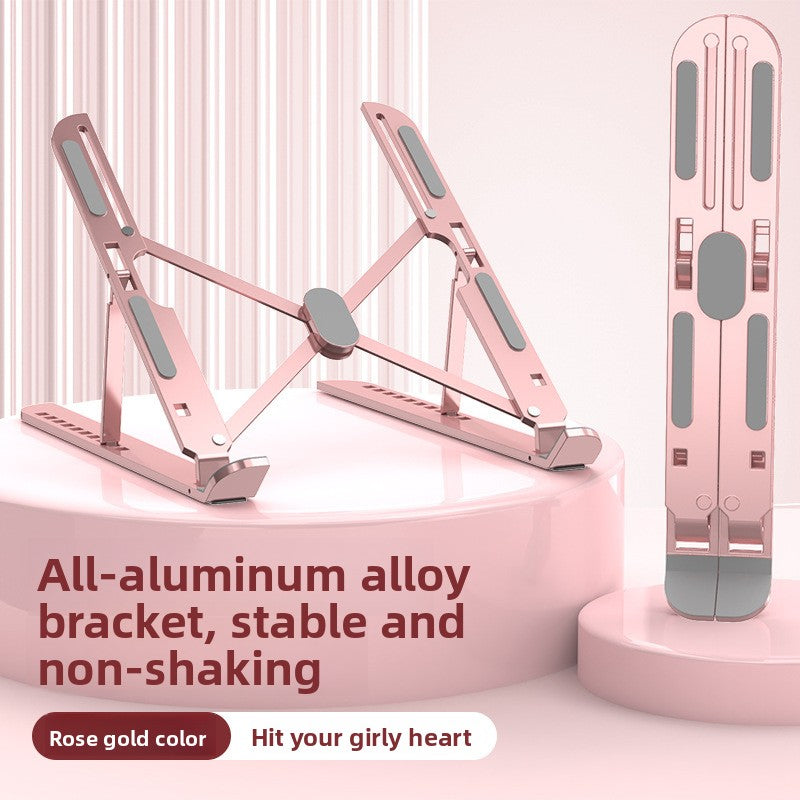 Ten-speed adjustable aluminum alloy laptop stand