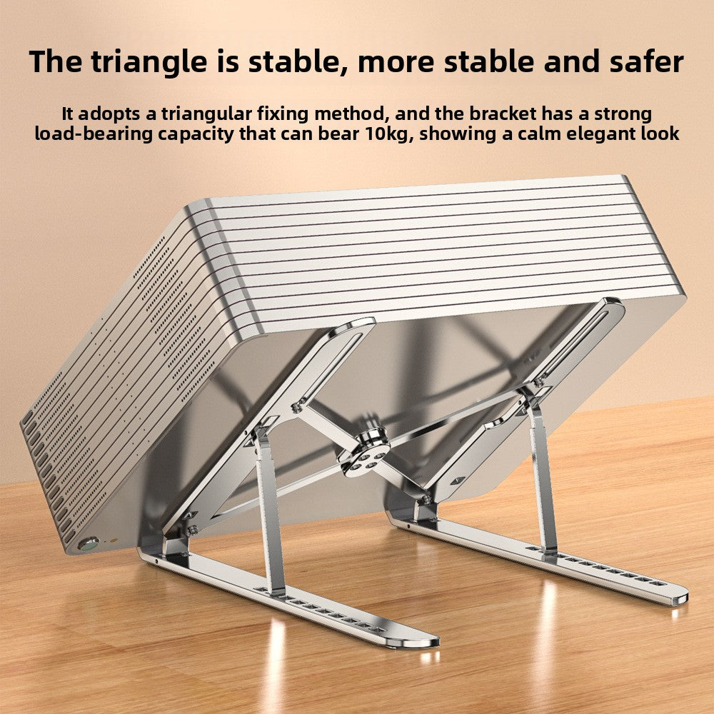 Ten-speed adjustable aluminum alloy laptop stand
